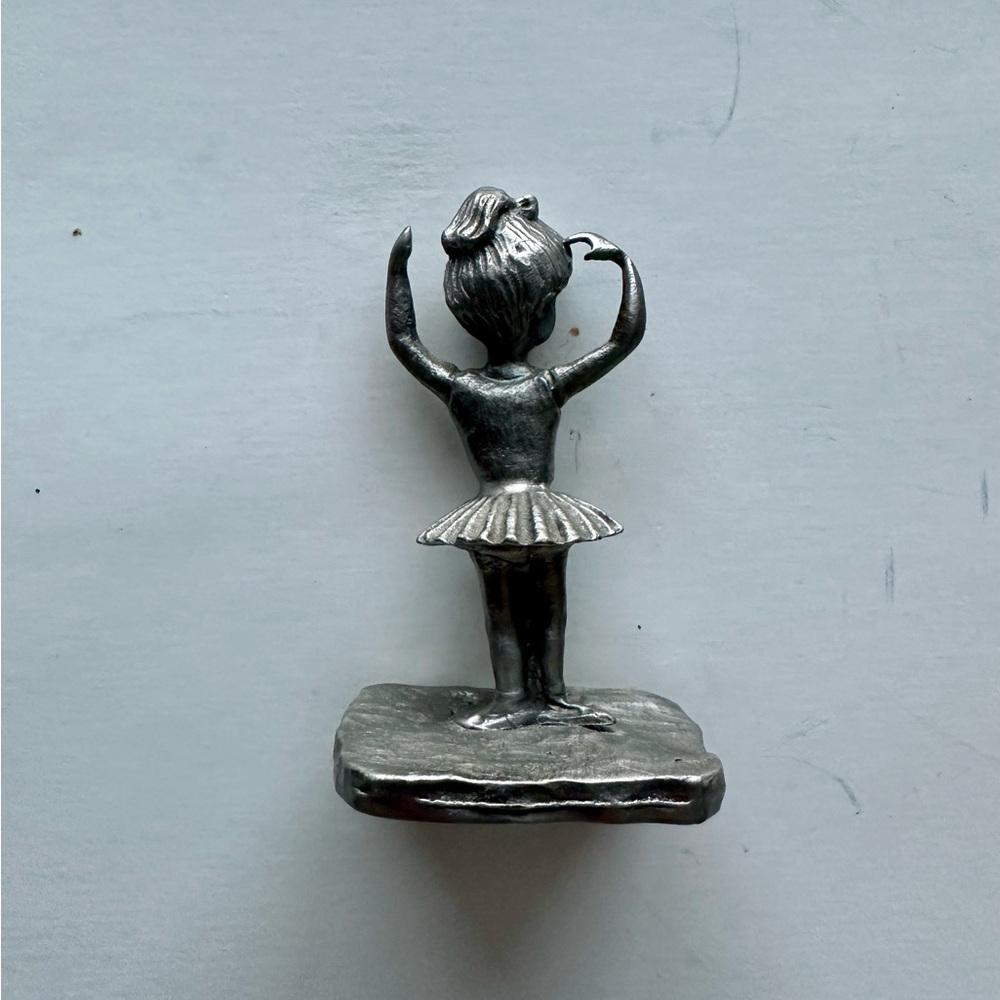 Pewter Ballerina First Pose Figurine - Picture 4 of 6